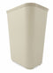 Rubbermaid 10 gal Rectangular Fire-Resistant Wastebasket, Plastic, Beige - FG254400BEIG