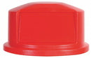 Rubbermaid BRUTE Series, Trash Can Top, Round, Dome with Push Door, 32 gal, Red - FG263788RED