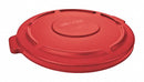 Rubbermaid BRUTE Series, Trash Can Top, Round, Flat, 44 gal, Red - FG264560RED
