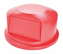 Rubbermaid BRUTE Series, Trash Can Top, Round, Dome with Push Door, 44 gal, Red - FG264788RED