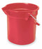 Rubbermaid 3-1/2 gal. Red HDPE Bucket, 1 EA - FG261400RED
