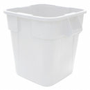 Rubbermaid 40 gal Square Trash Can, Plastic, White - FG353600WHT
