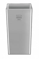 Rubbermaid 24 1/2 gal Square Rigid Liner, Plastic, Gray - FG356600GRAY