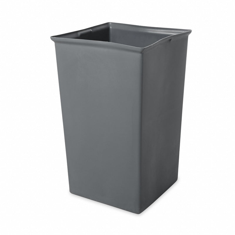 Rubbermaid 35 1/2 gal Square Rigid Liner, Plastic, Gray - FG356700GRAY