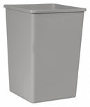 Rubbermaid FG395800GRAY - Trash Can Square 35 gal. Gray
