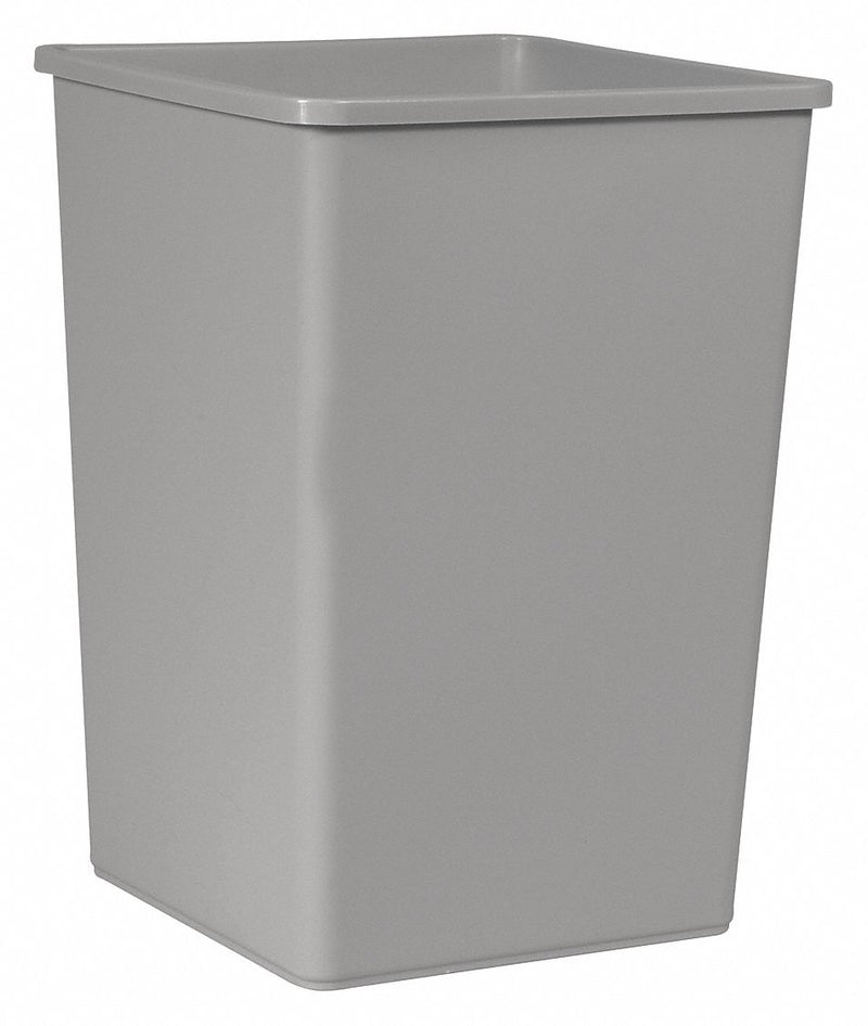 Rubbermaid FG395800GRAY - Trash Can Square 35 gal. Gray
