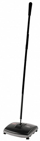 Rubbermaid Stick Sweeper, Manual, 6 1/2 in Cleaning Path Width, 40 in Handle Length, Single Brush - FG421288BLA