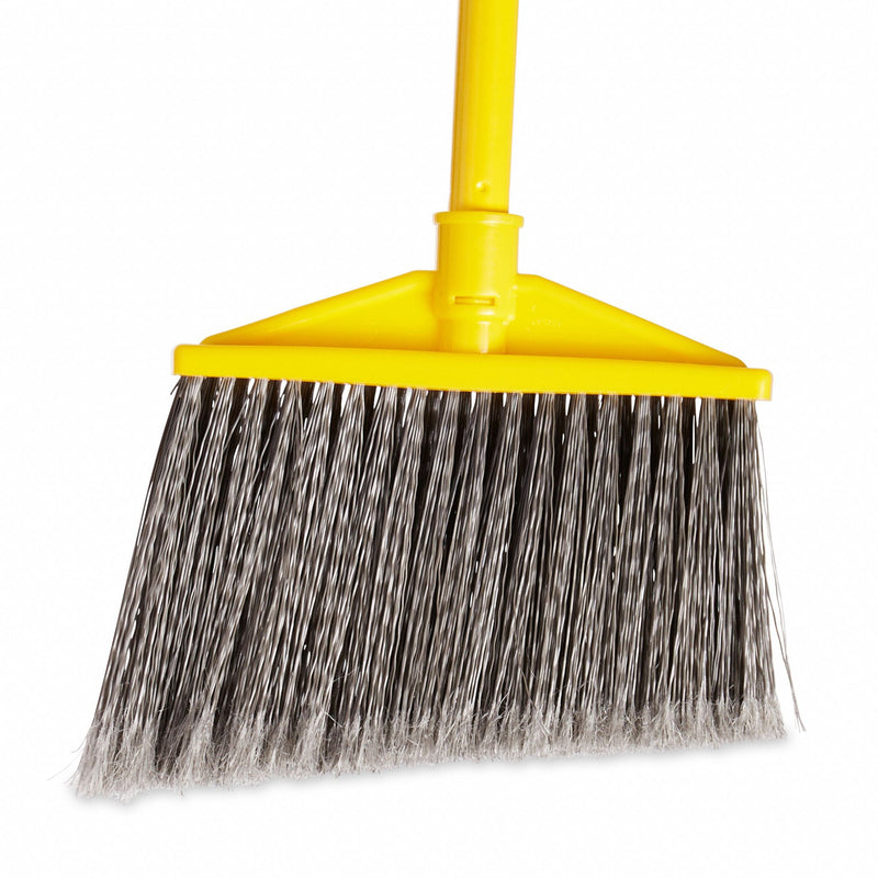 Rubbermaid Synthetic Angle Broom, 10 1/2 in Sweep Face - FG637500GRAY