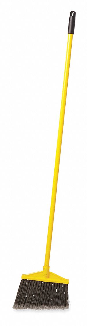 Rubbermaid Synthetic Angle Broom, 10 1/2 in Sweep Face - FG637500GRAY