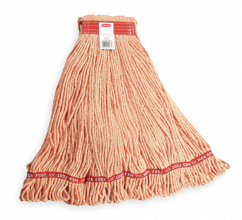 Rubbermaid Side Gate Synthetic String Wet Mop Head, Orange - FGA11306OR00