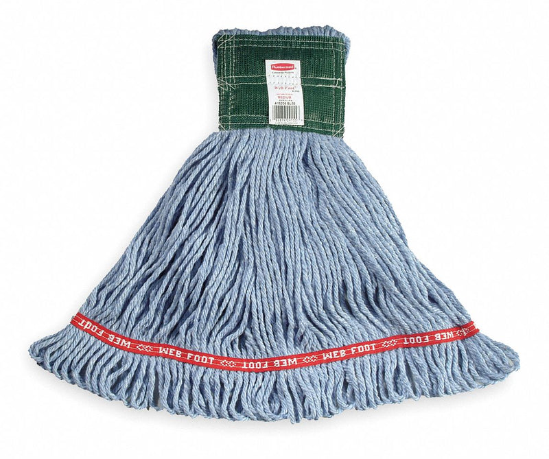 Rubbermaid Side Gate Synthetic String Wet Mop Head, Blue - FGA15206BL00