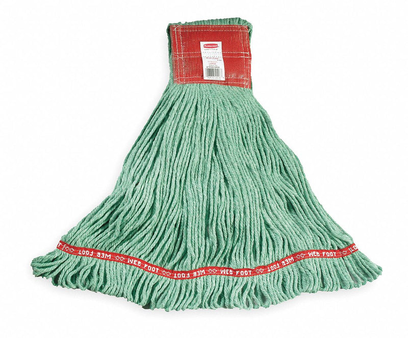 Rubbermaid Side Gate Synthetic String Wet Mop Head, Green - FGA15306GR00