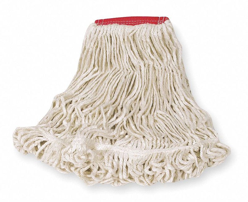 Rubbermaid Side Gate Cotton String Wet Mop Head, White - FGD25306WH00