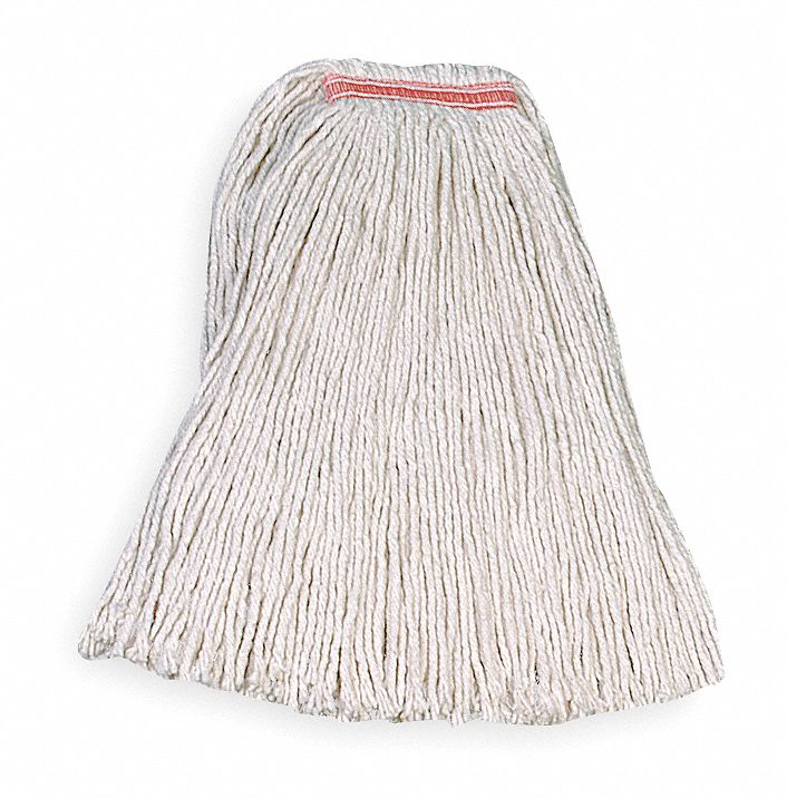Rubbermaid Side Gate Cotton String Wet Mop Head, White - FGF11900WH00