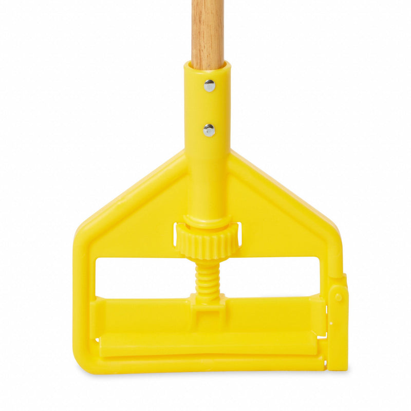 Rubbermaid Wet Mop Handle, Side Gate Mop Connection Type, Natural, Wood, 54" Handle Length - FGH115000000