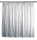 AbilityOne Shower Curtain, 72" Width, Vinyl, White, Standard Grommets - 7230-00-849-9838