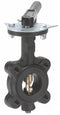 Milwaukee Valve Lug-Style Butterfly Valve, Ductile Iron, 200 psi, 2 1/2 in Pipe Size - ML-233E 2 1/2