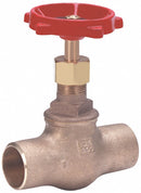 Milwaukee Valve Class 125 Globe Valve, Socket x Socket, Bronze, 1/2 in Pipe Size - Valves - 1502.5