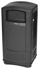 Rubbermaid 35 gal Rectangular Trash Can, Plastic, Black - FG9P9000BLA