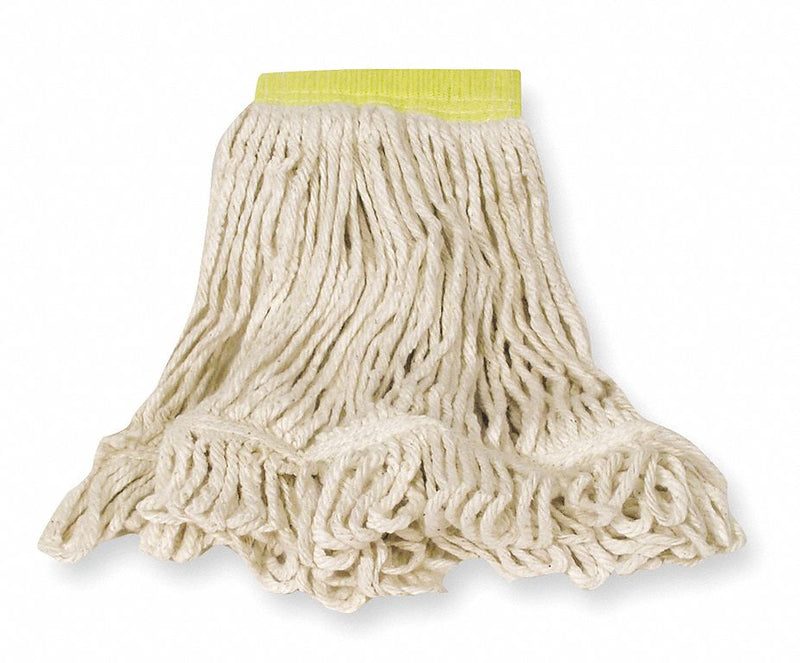 Rubbermaid Side Gate Cotton String Wet Mop Head, White - FGD25106WH00