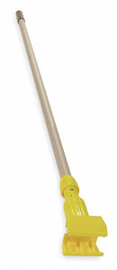 Rubbermaid Wet Mop Handle, Clamp Mop Connection Type, Gray, Aluminum, 60" Handle Length - FGH226000000