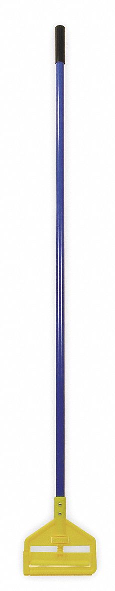 Rubbermaid Wet Mop Handle, Side Gate Mop Connection Type, Blue, Fiberglass, 60" Handle Length - FGH14600BL00