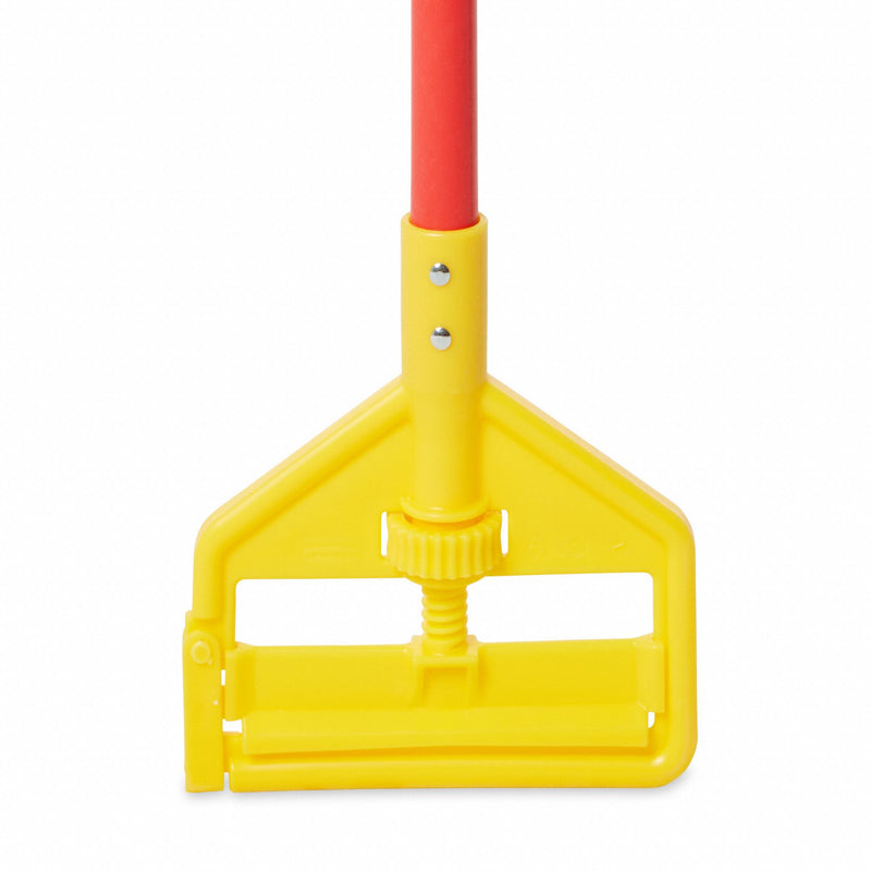 Rubbermaid Wet Mop Handle, Side Gate Mop Connection Type, Red, Fiberglass, 60" Handle Length - FGH14600RD00