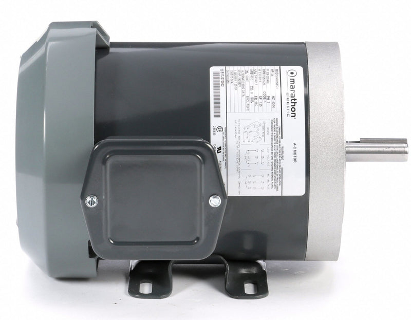 Marathon Motors 3/4 HP, General Purpose Motor, 3-Phase, 1725 Nameplate RPM, 230/460 Voltage, 56C Frame - 5K49KN4124