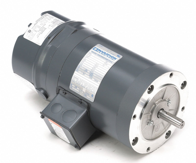 Marathon Motors 3/4 HP Brake Motor,3-Phase,1725 Nameplate RPM,230/460 Voltage,Frame 56C - 5K49PN4565