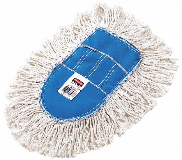 Rubbermaid Cotton, Synthetic Yarn Wedge Dust Mop, Length 4", 1 EA - FGU12000YL00