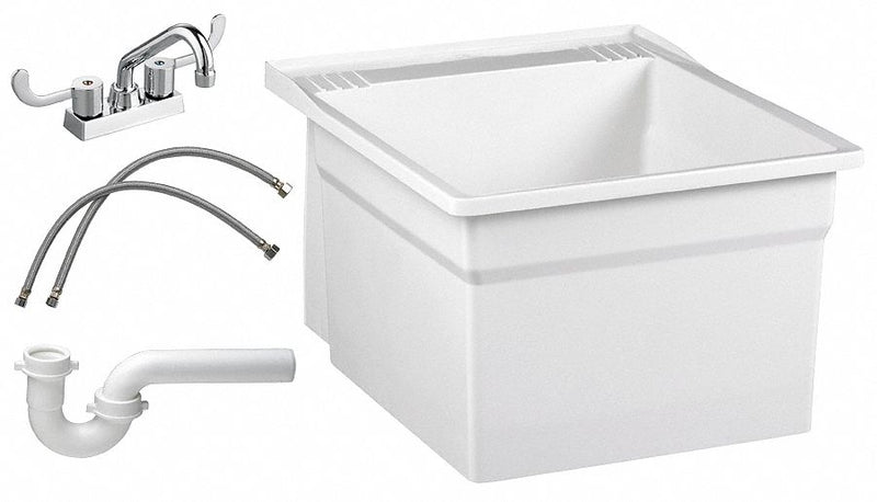 Fiat Products Fiat Products, Serv-A-Sink Series, Laundry, 1, Molded Stone, Laundry Tub Kit - L7TG100