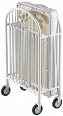 Foundations 55"L x 31"W x 43"H Full Size Folding Crib, White Steel - 1311097