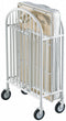 Foundations 55"L x 31"W x 43"H Full Size Folding Crib, White Steel - 1311097