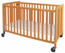Foundations 53-3/4"L x 30"W x 38-3/4"H Full Size Folding Crib, Natural Solid Wood - 1011042