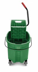 Rubbermaid Green Polypropylene Mop Bucket and Wringer, 8-3/4 gal. - FG758888GRN