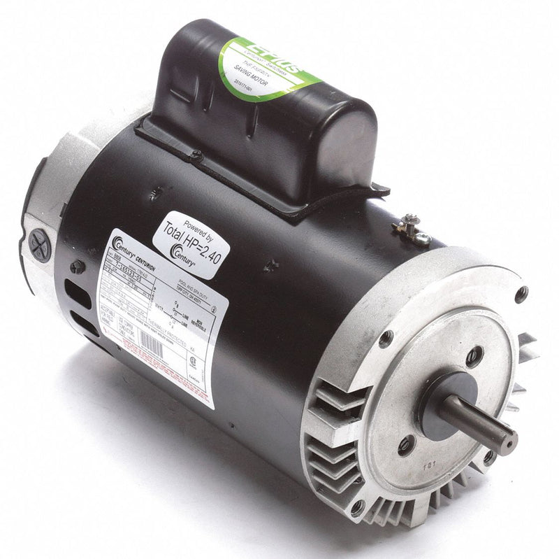 Century 2 HP Pool and Spa Pump Motor, Permanent Split Capacitor, 208-230V, 56C Frame - B808