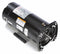 Century 1 1/2 HP Square Flange Pool Pump Motor, Capacitor-Start, 3450 Nameplate RPM, 115/230 Voltage, 48Y Fr - USQ1152