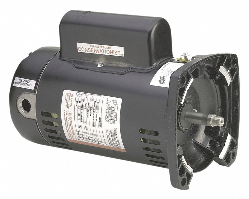 Century 2 HP Square Flange Pool Pump Motor, Capacitor-Start/Run, 3450 Nameplate RPM, 230 Voltage, 48Y Frame - USQ1202