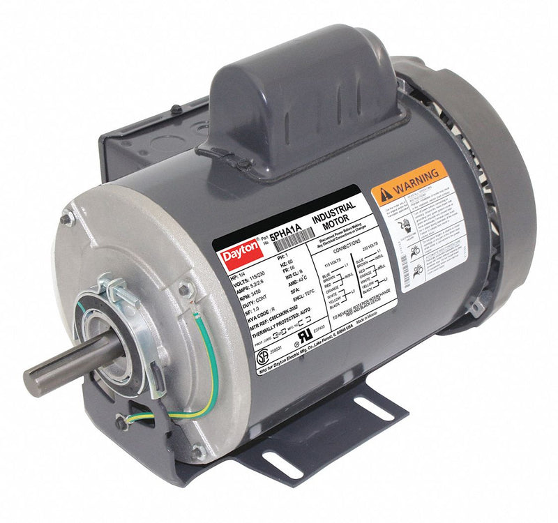 Dayton 1/4 HP, General Purpose Motor, Capacitor-Start, 3450 Nameplate RPM, 115/230 Voltage, 56 Frame - 5PHA1A