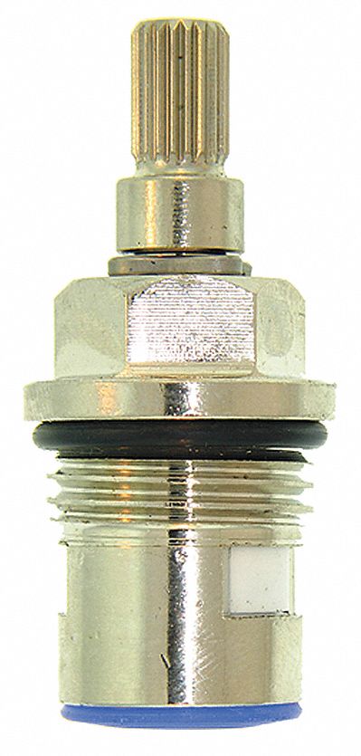 Kissler Cold Cartridge, Ceramic, Fits Brand Kohler, Brass, Brass Finish - AB11-0431C