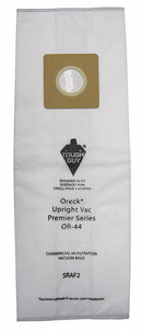 Tough Guy Vacuum Bag, Cloth, 3-Ply, HEPA Bag Filtration Type, For Vacuum Type Upright Vacuum - 5RAF2