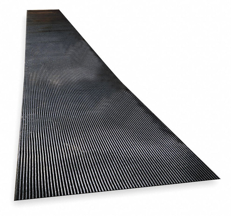 Notrax Switchboard Runner, Corrugated Surface Pattern, 75 ft L, 3 ft W, 1/4 in Thick - 830C0036-75