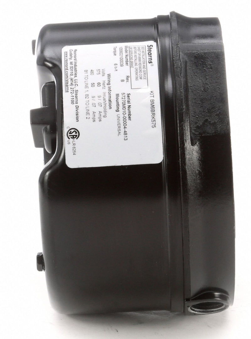 Marathon Motors Face Mounting,3 Phase Motor Brake Kit,6 lb-ft Static Torque,575 Voltage - KIT BM6BRK575