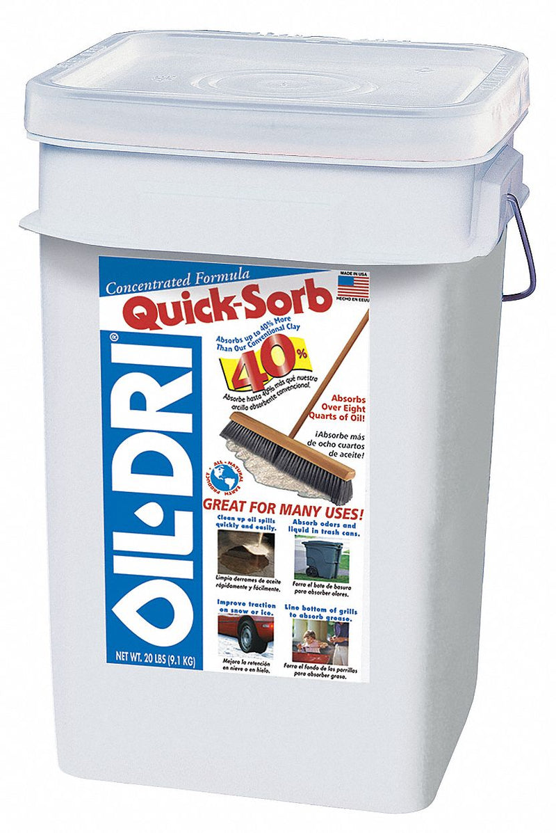 Oil-Dri Loose Absorbent, Universal, Granular Clay, 2.5 gal - I05000G-G60