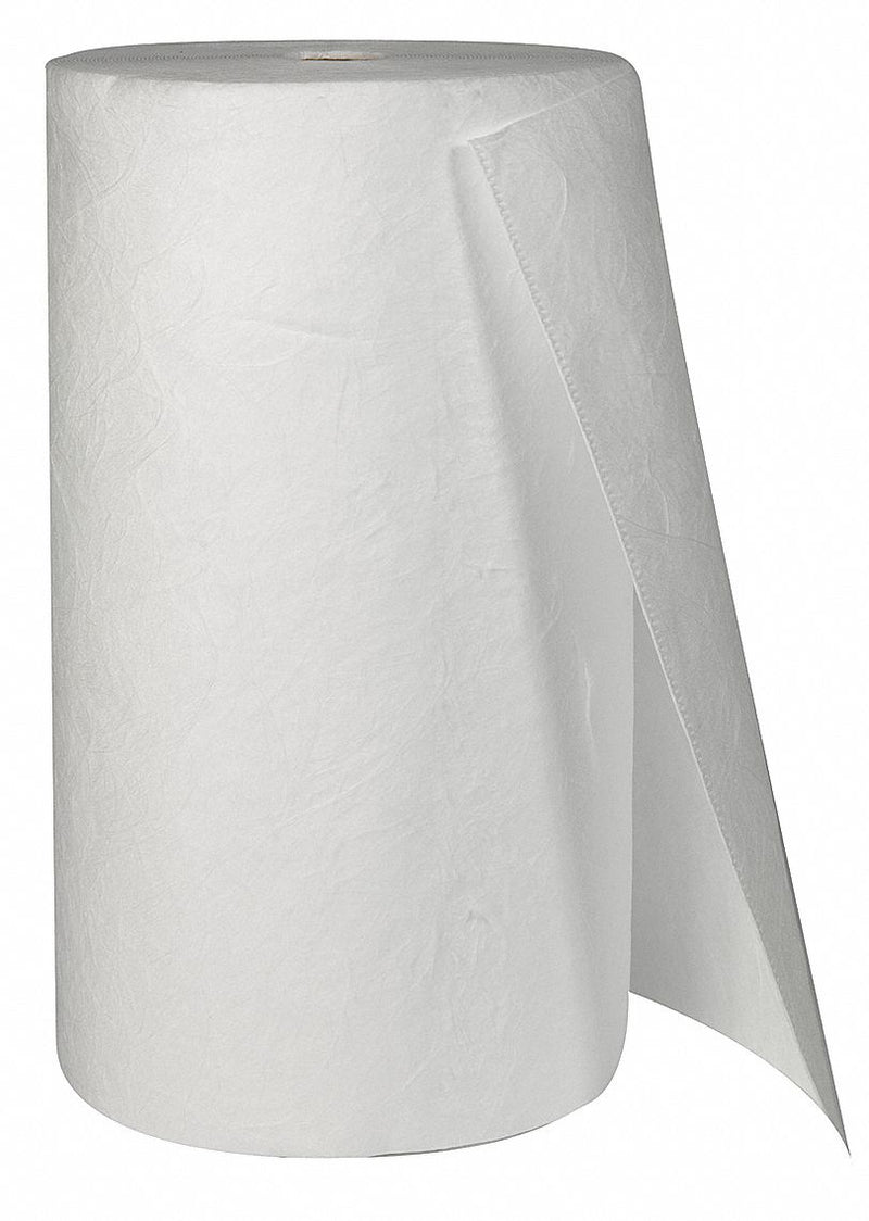 Brady 150 ft Absorbent Roll, Fluids Absorbed: Oil-Based Liquids, Medium, 44 gal, 1 EA - SR3600