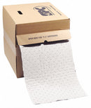 Brady 50 ft Absorbent Roll, Fluids Absorbed: Oil-Based Liquids, Light, 12.5 gal, 1 EA - OP550