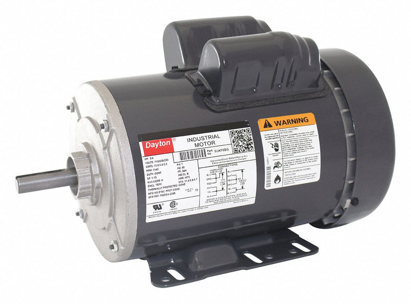 Dayton 5UKF6BG - GP Mtr CS TEFC 3/4 HP 1140 rpm 56H