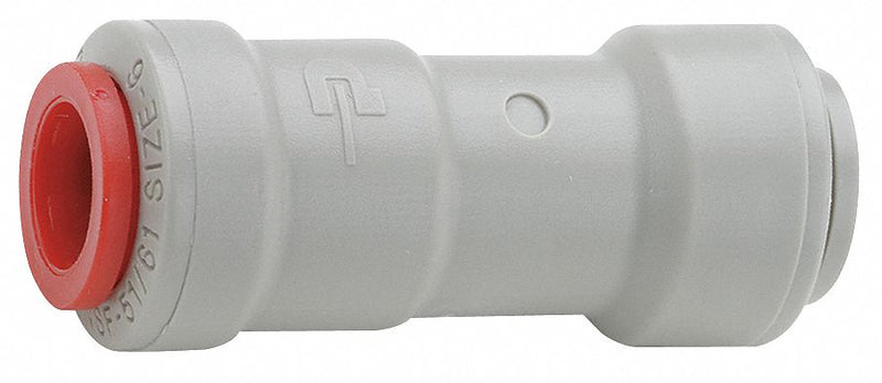 Parker Check Valve, 1/4 in, Single, Inline Ball, Acetal Resin Copolymer, Push x Push - A4VC4-MG