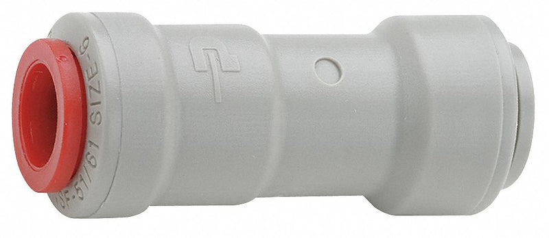 Parker Check Valve, 3/8 in, Single, Inline Ball, Acetal Resin Copolymer, Push x Push - A6VC6-MG