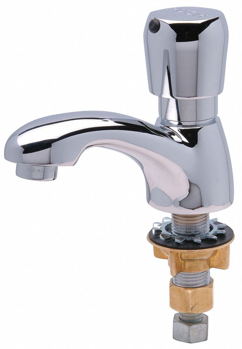 Zurn Chrome, Low Arc, Bathroom Sink Faucet, Manual Faucet Activation, 1.0 gpm - Z86100-XL-MY